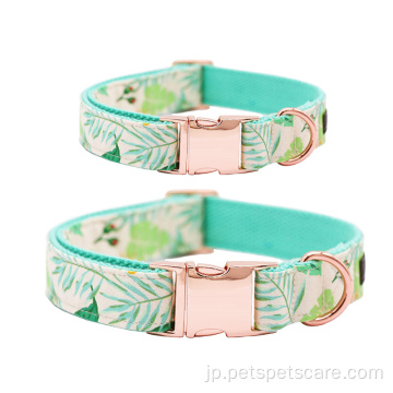 Ajustable Dog Collars Rose Dog Nylon Cotton Collar